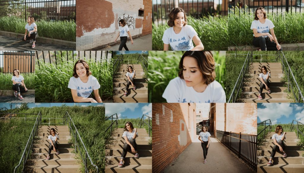 Downtown youngstown senior girl session with Ashley nicolle Photography