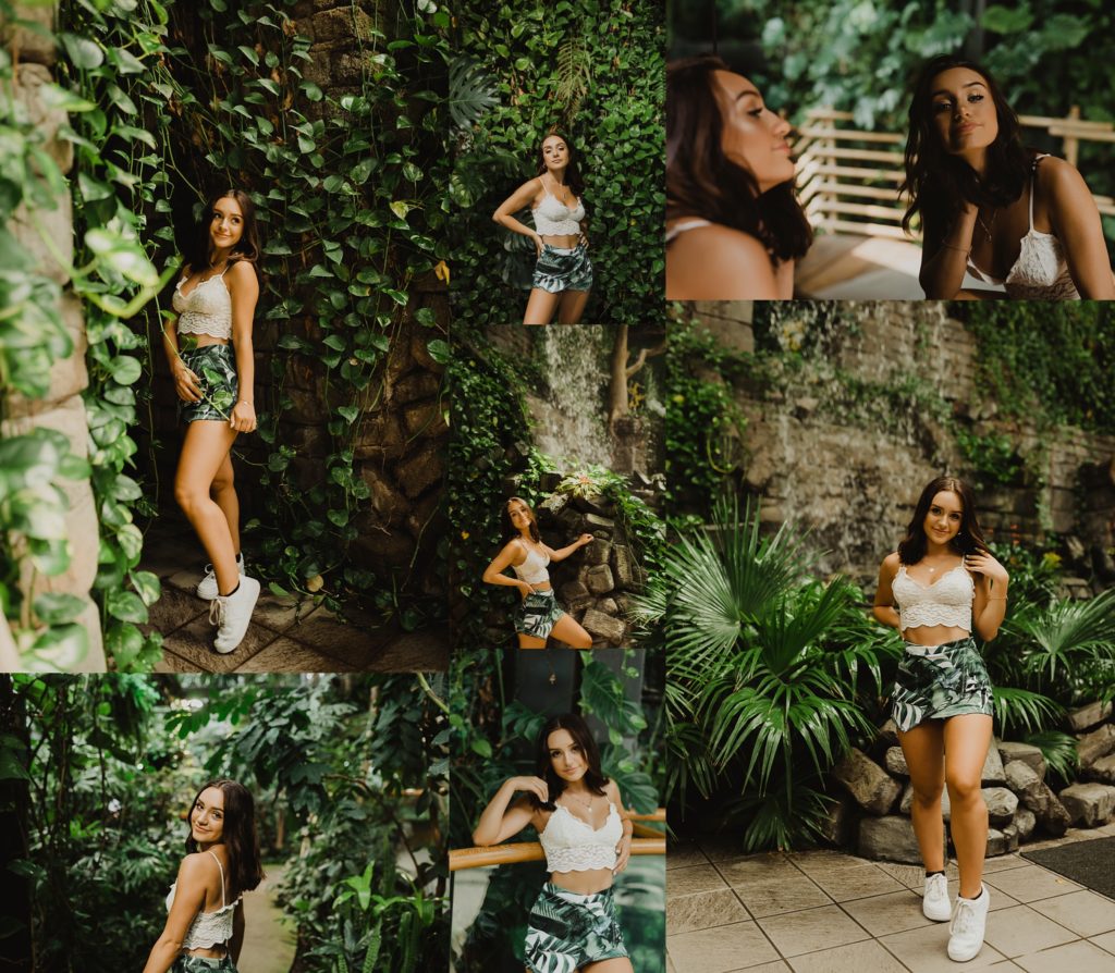 tropical senior session at cleveland zoo | ashley nicolle photography senior pictures